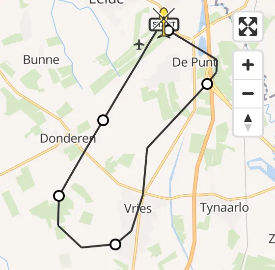 Vlucht Traumahelikopter PH-TTR van Groningen Airport Eelde naar Groningen Airport Eelde op maandag 5 augustus 2024 20:05