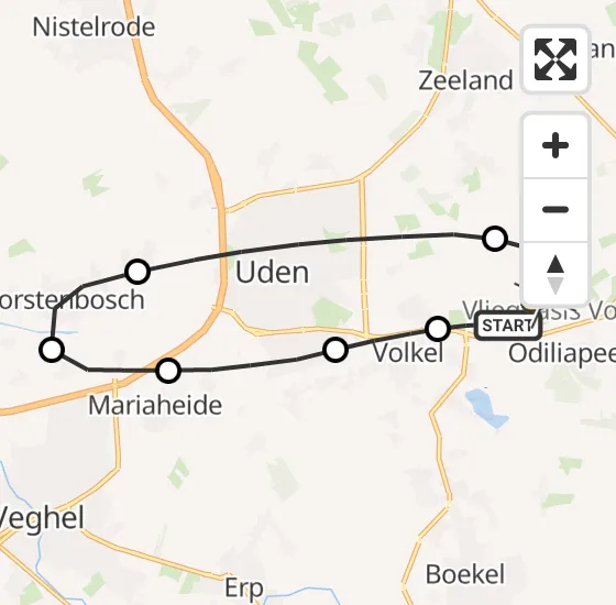 Vlucht Traumahelikopter PH-LLN van Vliegbasis Volkel naar Vliegbasis Volkel op vrijdag 9 augustus 2024 21:35