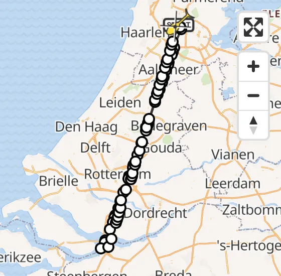 Vlucht Traumahelikopter PH-DOC van Amsterdam Heliport naar Amsterdam Heliport op zaterdag 10 augustus 2024 3:12