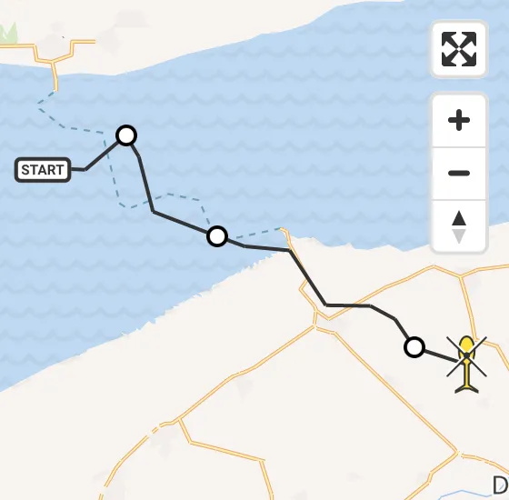 Vlucht Ambulancehelikopter PH-OOP van Nes naar Hantum op zaterdag 10 augustus 2024 12:10