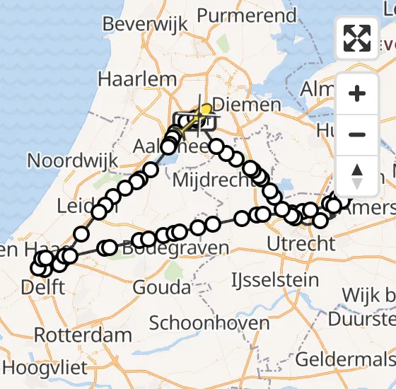 Vlucht Politiehelikopter PH-PXF van Schiphol naar Schiphol op zaterdag 10 augustus 2024 12:54