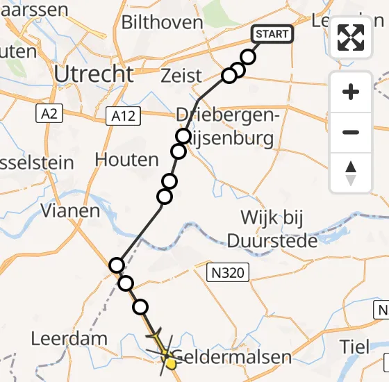 Vlucht Politiehelikopter PH-PXE van Leusden naar Enspijk op zondag 11 augustus 2024 10:33