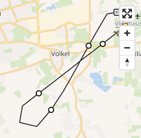 Vlucht Traumahelikopter PH-LLN van Vliegbasis Volkel naar Vliegbasis Volkel op zondag 11 augustus 2024 11:10