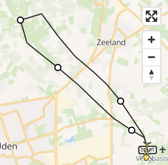 Vlucht Traumahelikopter PH-LLN van Vliegbasis Volkel naar Vliegbasis Volkel op zondag 11 augustus 2024 13:10