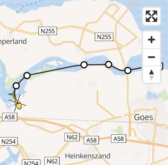 Vlucht Kustwachthelikopter PH-NCG van Wilhelminadorp naar Vliegveld Midden-Zeeland op zondag 11 augustus 2024 15:23