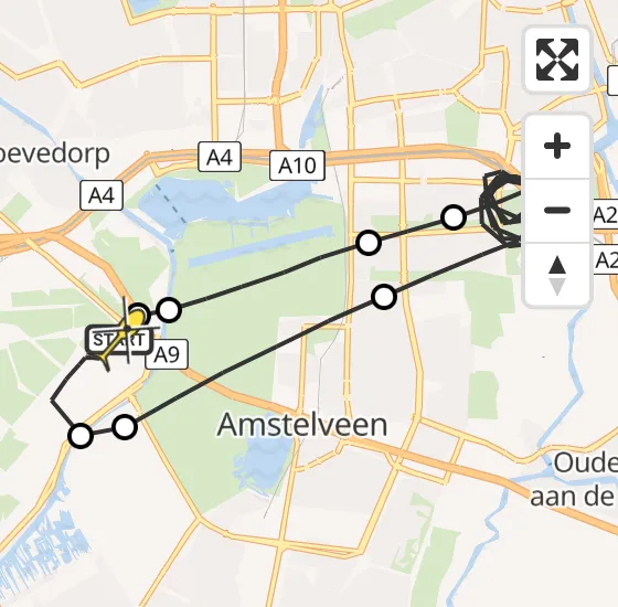 Vlucht Politiehelikopter PH-PXF van Schiphol naar Schiphol op maandag 12 augustus 2024 5:06