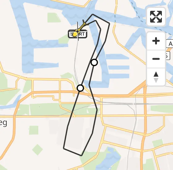 Vlucht Traumahelikopter PH-DOC van Amsterdam Heliport naar Amsterdam Heliport op maandag 12 augustus 2024 8:36