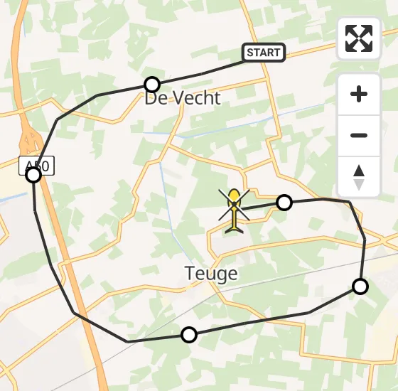 Vlucht Politiehelikopter PH-PXF van Terwolde naar Vliegveld Teuge op dinsdag 13 augustus 2024 11:18