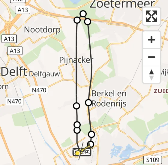 Vlucht Traumahelikopter PH-UMC van Rotterdam The Hague Airport naar Rotterdam The Hague Airport op dinsdag 13 augustus 2024 14:29