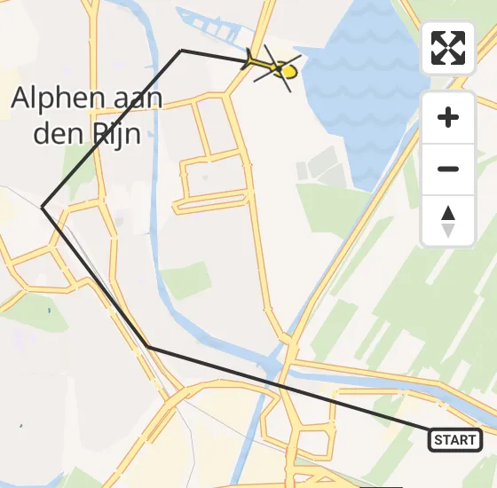 Vlucht Politiehelikopter PH-PXB van Alphen aan den Rijn naar Alphen aan den Rijn op woensdag 14 augustus 2024 16:17