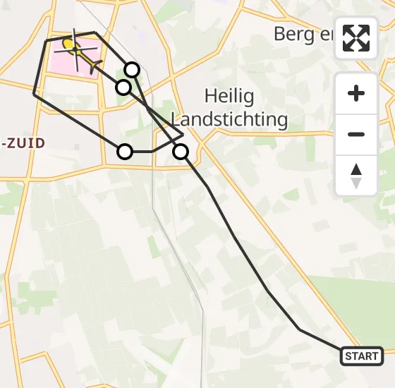 Vlucht Traumahelikopter PH-LLN van Groesbeek naar Radboud Universitair Medisch Centrum op woensdag 14 augustus 2024 20:37