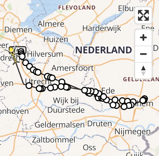 Vlucht Politiehelikopter PH-PXB van Vinkeveen naar Vinkeveen op woensdag 14 augustus 2024 20:47