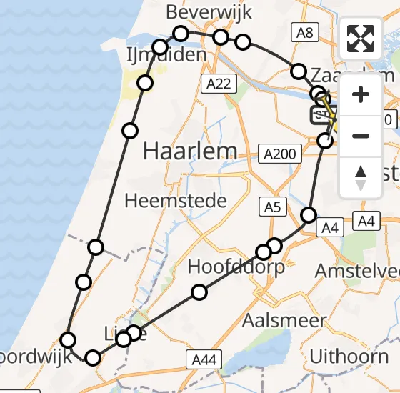 Vlucht Traumahelikopter PH-DOC van Amsterdam Heliport naar Amsterdam Heliport op woensdag 14 augustus 2024 21:44