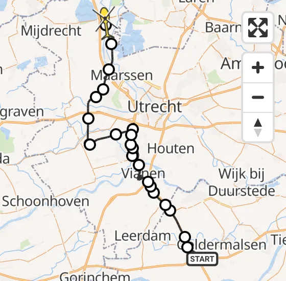 Vlucht Politiehelikopter PH-PXB van Deil naar Loenersloot op donderdag 15 augustus 2024 10:54