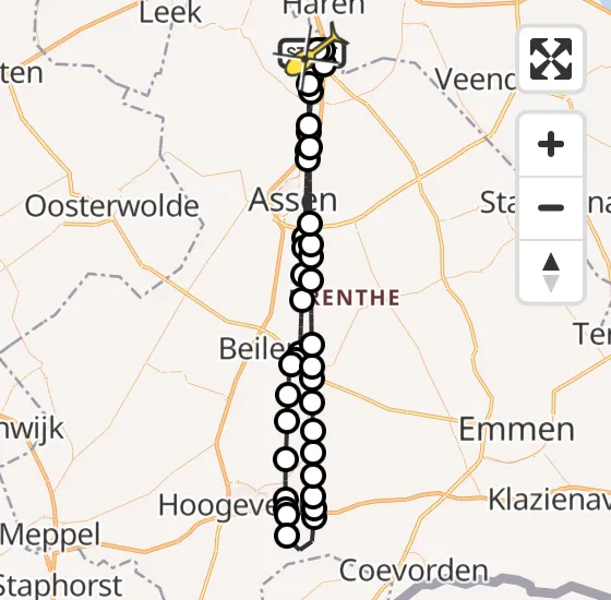 Vlucht Traumahelikopter PH-TTR van Groningen Airport Eelde naar Groningen Airport Eelde op donderdag 15 augustus 2024 15:05