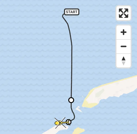 Vlucht Kustwachthelikopter PH-SAR van  naar Vlieland op donderdag 15 augustus 2024 16:19