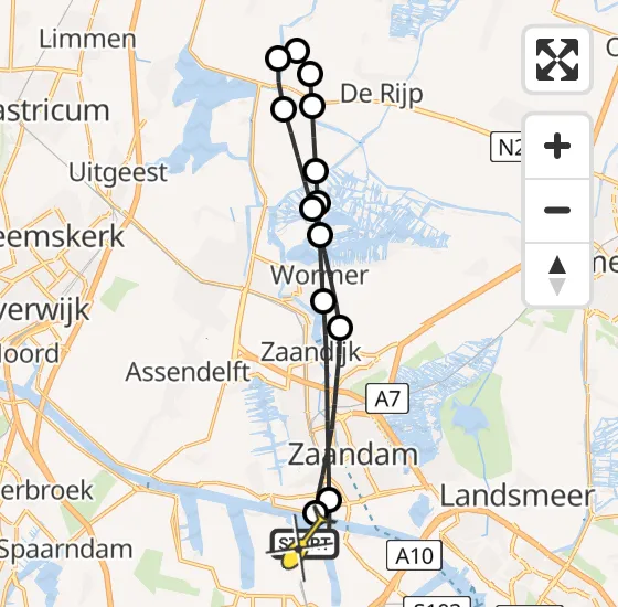 Vlucht Traumahelikopter PH-DOC van Amsterdam Heliport naar Amsterdam Heliport op donderdag 15 augustus 2024 22:58