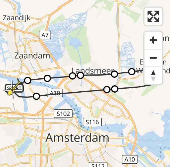 Vlucht Traumahelikopter PH-DOC van Amsterdam Heliport naar Amsterdam Heliport op vrijdag 16 augustus 2024 0:27