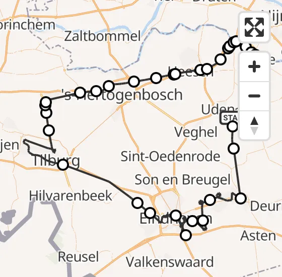 Vlucht Politiehelikopter PH-PXA van Volkel naar Zeeland op woensdag 4 september 2024 20:38