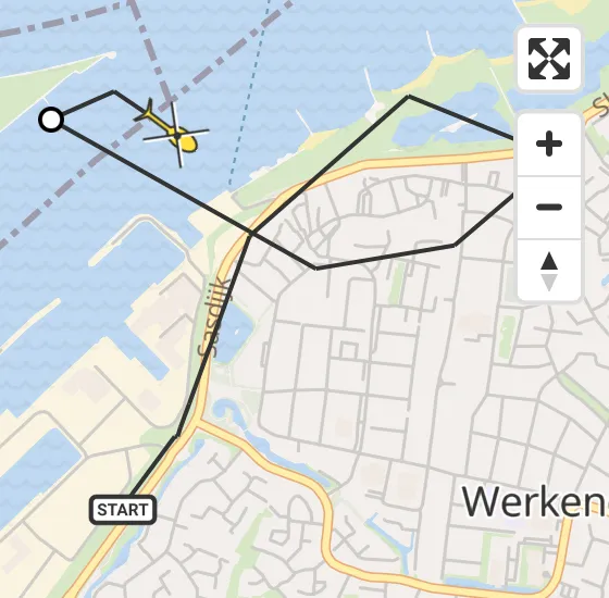 Vlucht Traumahelikopter PH-UMC van Werkendam naar Werkendam op donderdag 5 september 2024 2:03