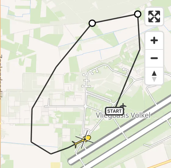 Vlucht Traumahelikopter PH-MAA van Vliegbasis Volkel naar Vliegbasis Volkel op donderdag 5 september 2024 14:19