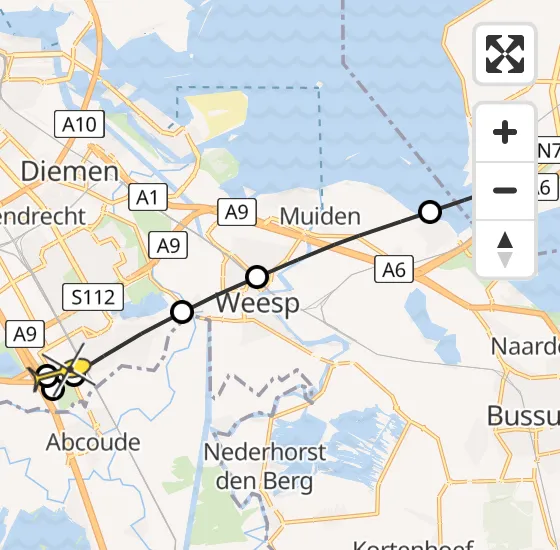 Vlucht Traumahelikopter PH-LLN van Almere naar Academisch Medisch Centrum (AMC) op donderdag 5 september 2024 18:30