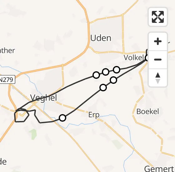 Vlucht Traumahelikopter PH-MAA van Vliegbasis Volkel naar Vliegbasis Volkel op vrijdag 6 september 2024 8:13