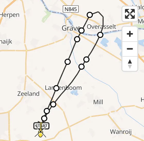 Vlucht Traumahelikopter PH-MAA van Vliegbasis Volkel naar Vliegbasis Volkel op vrijdag 6 september 2024 11:23