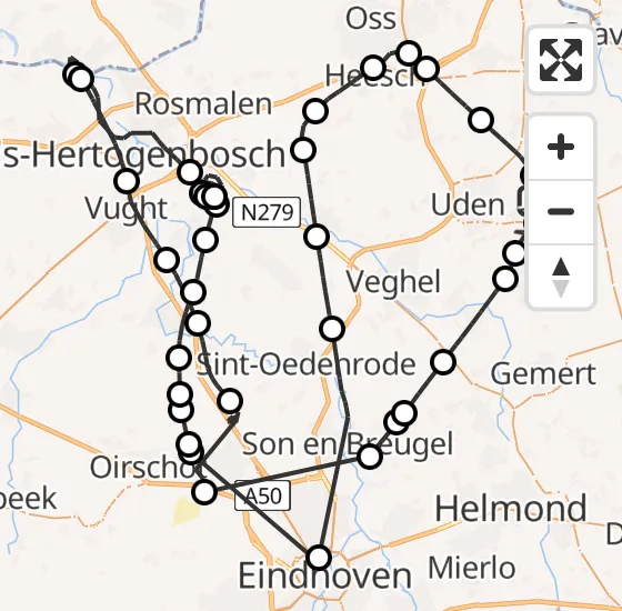 Vlucht Politiehelikopter PH-PXA van Vliegbasis Volkel naar Vliegbasis Volkel op vrijdag 6 september 2024 13:06