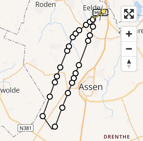 Vlucht Traumahelikopter PH-TTR van Groningen Airport Eelde naar Groningen Airport Eelde op vrijdag 6 september 2024 13:13