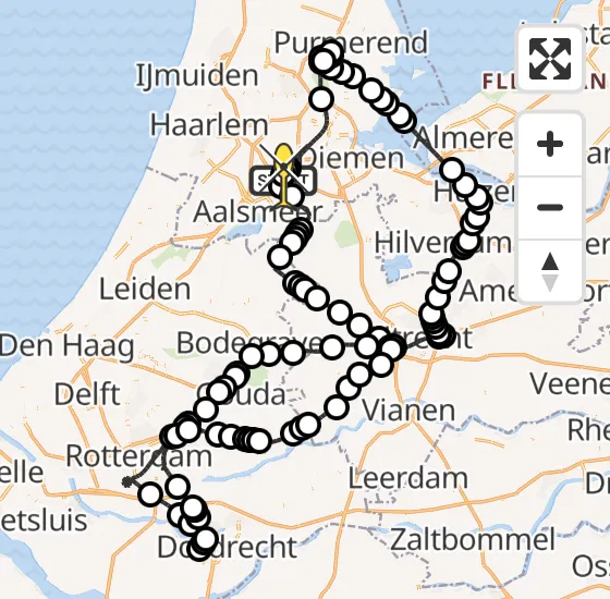 Vlucht Politiehelikopter PH-PXD van Schiphol naar Schiphol op zaterdag 7 september 2024 9:52