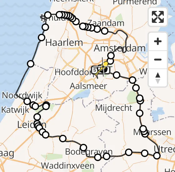 Vlucht Politiehelikopter PH-PXD van Schiphol naar Schiphol op zaterdag 7 september 2024 13:11