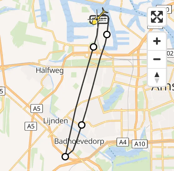 Vlucht Traumahelikopter PH-LLN van Amsterdam Heliport naar Amsterdam Heliport op zaterdag 7 september 2024 14:21