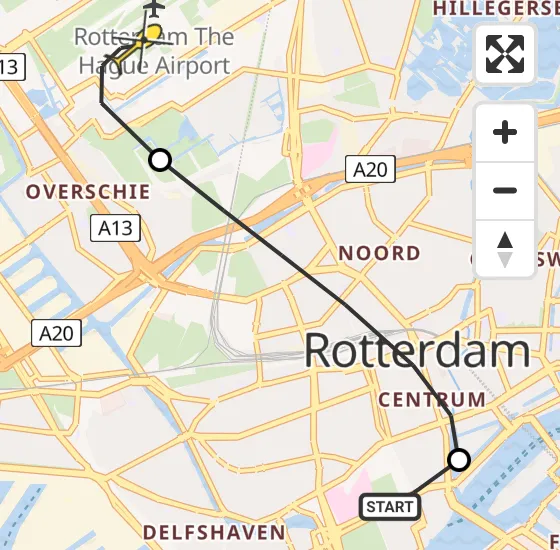 Vlucht Traumahelikopter PH-UMC van Erasmus MC naar Rotterdam The Hague Airport op zaterdag 7 september 2024 16:34