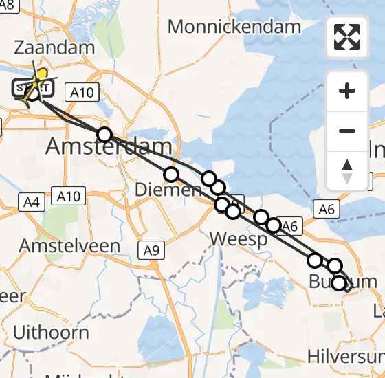 Vlucht Traumahelikopter PH-LLN van Amsterdam Heliport naar Amsterdam Heliport op zaterdag 7 september 2024 18:36