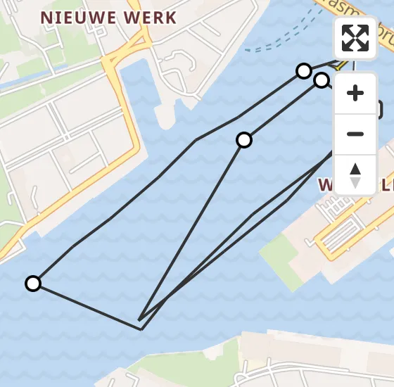 Vlucht Kustwachthelikopter PH-SAR van Rotterdam naar Rotterdam op zondag 8 september 2024 17:22