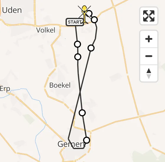 Vlucht Traumahelikopter PH-MAA van Vliegbasis Volkel naar Vliegbasis Volkel op zondag 8 september 2024 20:40