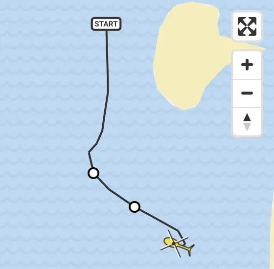 Vlucht Kustwachthelikopter PH-NCG van Den Hoorn naar Den Helder op dinsdag 10 september 2024 18:37