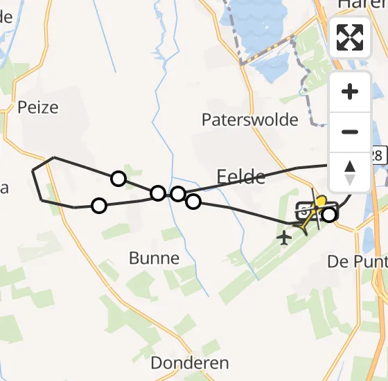 Vlucht Traumahelikopter PH-TTR van Groningen Airport Eelde naar Groningen Airport Eelde op woensdag 11 september 2024 6:31