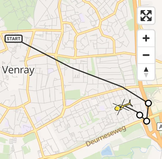 Vlucht Traumahelikopter PH-MAA van Venray naar Venray op woensdag 11 september 2024 8:36