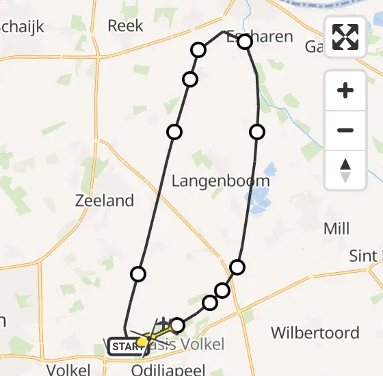 Vlucht Traumahelikopter PH-MAA van Vliegbasis Volkel naar Vliegbasis Volkel op woensdag 11 september 2024 12:26