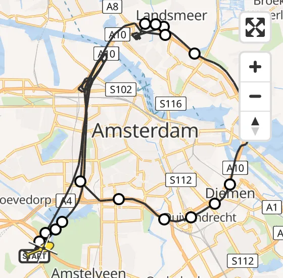 Vlucht Politiehelikopter PH-PXD van Schiphol naar Schiphol op donderdag 12 september 2024 19:29