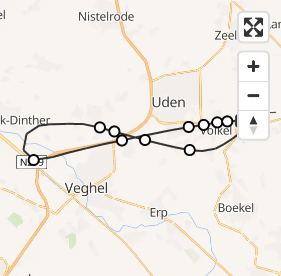 Vlucht Traumahelikopter PH-MAA van Vliegbasis Volkel naar Vliegbasis Volkel op vrijdag 13 september 2024 0:23