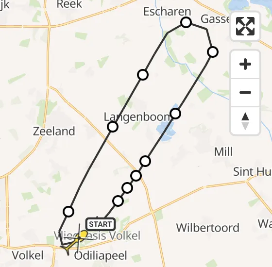 Vlucht Traumahelikopter PH-DOC van Vliegbasis Volkel naar Vliegbasis Volkel op vrijdag 13 september 2024 11:01