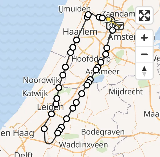 Vlucht Traumahelikopter PH-LLN van Amsterdam Heliport naar Amsterdam Heliport op vrijdag 13 september 2024 20:35