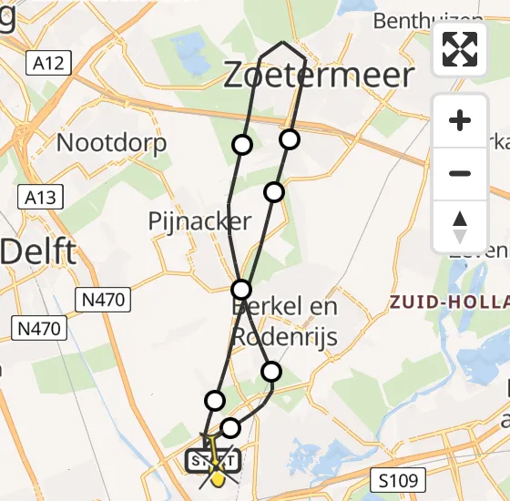 Vlucht Traumahelikopter PH-UMC van Rotterdam The Hague Airport naar Rotterdam The Hague Airport op zaterdag 14 september 2024 2:40