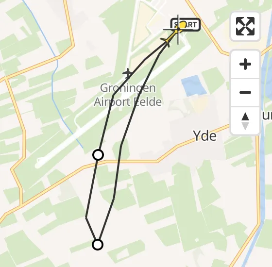 Vlucht Traumahelikopter PH-TTR van Groningen Airport Eelde naar Groningen Airport Eelde op zaterdag 14 september 2024 9:44