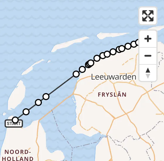 Vlucht Kustwachthelikopter PH-SAR van Vliegveld De Kooy naar Schiermonnikoog op zaterdag 14 september 2024 10:09