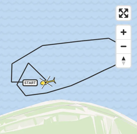 Vlucht Kustwachthelikopter PH-SAR van Lauwersoog naar Lauwersoog op zaterdag 14 september 2024 15:05