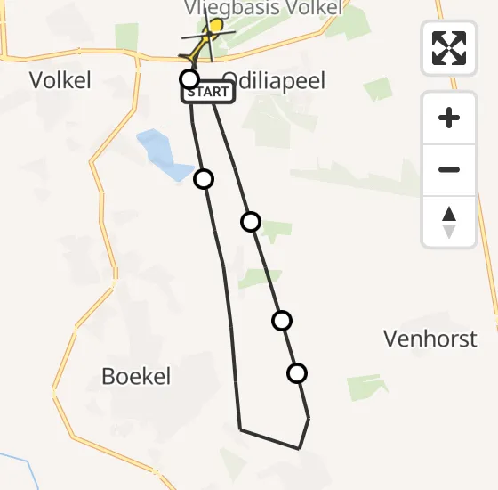 Vlucht Traumahelikopter PH-DOC van Odiliapeel naar Vliegbasis Volkel op zaterdag 14 september 2024 18:50